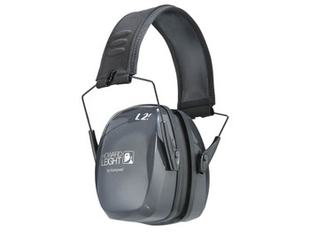Howard Leight R01525 Leightning L2F Slim Passive Muff 27 dB Over the Head Gray/Black Adult