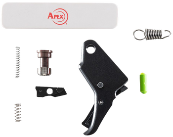 Apex Tactical 100171 Action Enhancement Trigger & Duty/Carry Kit Black Drop-In Fits S&W M&P Shield 2.0 9/40                                                                                             
