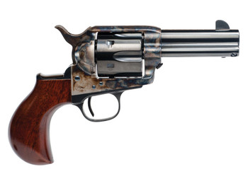Cimarron CA346 Model P Thunder 45 Colt (Long Colt) 6 Shot 3.50" Blued Stainless Steel Barrel, Blued Cylinder, Color Case Hardened Steel Frame, Birdshead Walnut Grip, Exposed Hammer