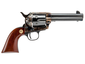Cimarron MP410 Model P 45 Colt (Long Colt) 6 Shot 4.75" Blued Stainless Steel Barrel, Blued Cylinder, Color Case Hardened Steel Frame, Walnut Grip, Exposed Hammer
