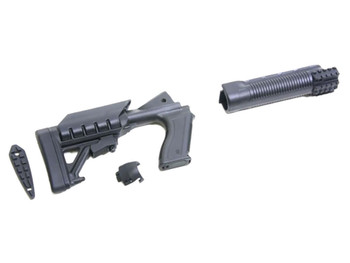 Archangel AA500 Tactical Pistol Grip Stock Black Synthetic 6 Position forMossberg 500, 590