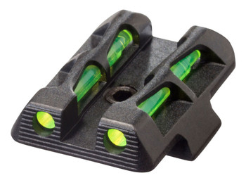 HiViz GLLW11 LiteWave Rear Sight for Glock 42/43 Green Fiber Optic Rear Sight