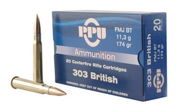 PPU 303 BRITISH FMJ 174GR 20/200 UPC: 8605003812593