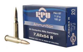 PPU 7.62X54R FMJ 182GR 20/200 UPC: 8605003812883