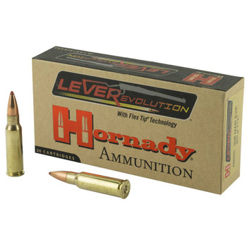 Hornady LEVERevolution Hyper Velocity Centerfire Ammunition, 338 Marlin Express, Flex Tip eXpanding, 200 Grain - 20 Cartridge Box ( 20 / 1 )