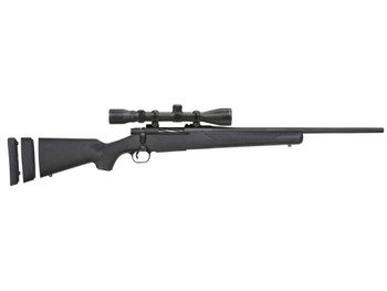 Mossberg 28027 Patriot Super Bantam 6.5 Creedmoor Caliber with 5+1 Capacity, 20" Fluted Barrel, Blued Metal Finish & Black Synthetic Stock Right Hand (Youth) Includes 3-9x40mm Scope