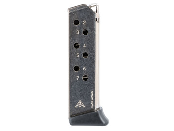 Mec-Gar MGWPPKSFRN Walther 7rd 380 ACP, Fits Walther PPK/S Nickel Carbon Steel