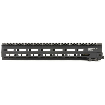 Geissele Automatics 05285B MK8 Super Modular Rail 13.50 MLOK Style Made of 6061T6 Aluminum with Black Anodized Finish for ARPlatform UPC: 854014005793