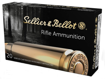 Sellier & Bellot Rifle Hyper Velocity Centerfire Ammunition, 6.5 x 55mm Swedish, Soft Point, 131 Grain - 20 Cartridge Box ( 20 / 1 )