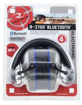 Radians R3700 R3700 Quad Mic Electronic Muff Polymer 24 dB Over the Head PewterBlack Adult 1 Pair UPC: 674326294223