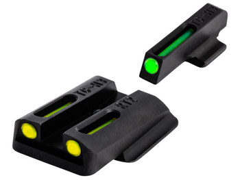 TruGlo TGTG131RT2Y TFO Green/Tritium/Fiber Optic Front Sight-Yellow/Tritium/Fiber Optic Rear Sight Ruger LC9/9S/380