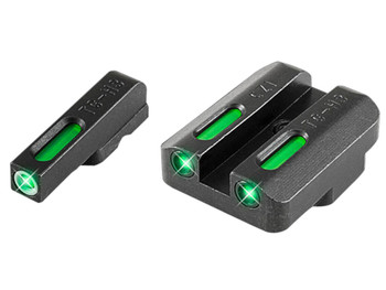 TruGlo TG13CZ1A TFX Black | Green Tritium & Fiber Optic White Outline Front Sight Green Tritium & Fiber Optic Rear Sight