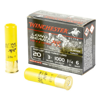 Winchester Long Beard XR 20 Gauge Shotshell Ammunition, 3 Inch, 1000 FPS, 1 1/4 Ounce, #6 Shot - 10 Cartridge Box ( 10 / 1 )
