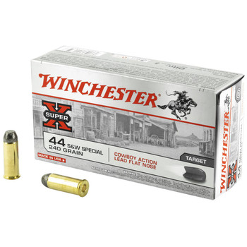 Winchester Super-X Subsonic Centerfire Ammunition, 44 S&W Special, Lead Flat Nose, 240 Grain - 50 Cartridge Box ( 50 / 1 )