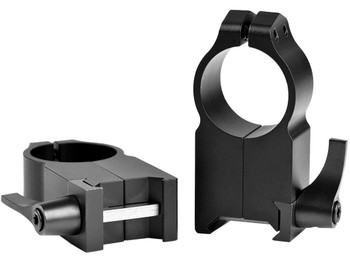 Warne 204LM Vertical Rings Maxima Matte Black 1" Ultra High Quick Detach 0 MOA