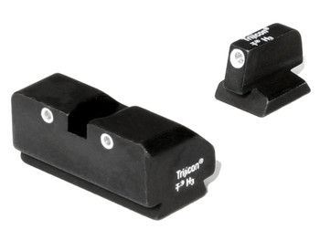 Trijicon 600188 Bright & Tough Night Sights Green/Tritium White Outline Front Sight-Green/Tritium White Outline Rear Sight Desert Eagle