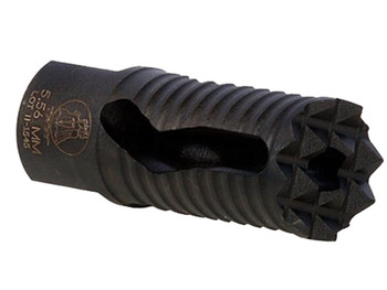 Troy Ind SBRAMED05BT00 Medieval Muzzle Brake Black Steel with 1/2"-28 tpi Threads & 2.25" OAL for 5.56x45mm NATO AR-Platform