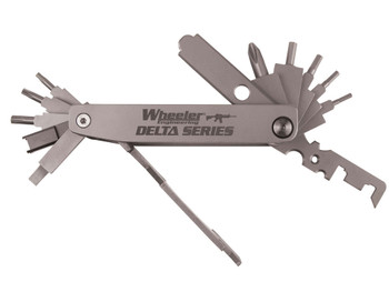 Wheeler 1078948 Delta Series Compact Multi-Tool Silver Folding Stainless Steel AR Platform