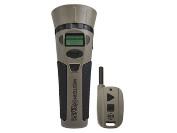 Western Rivers GC75 Mantis 75R Electronic Call Multiple Sounds Attracts Predators Features Remote Control Brown Polymer