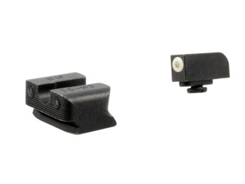 TruGlo TG231W1W Tritium Pro Black | Green Tritium White Outline Front Sight Green Tritium Rear Sight