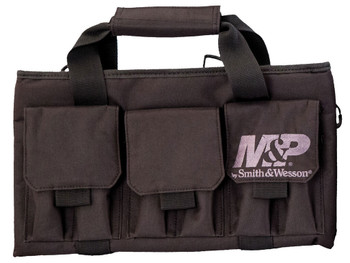 M&P Accessories 110028 Pro Tac Handgun Case Black Nylon Holds Handgun