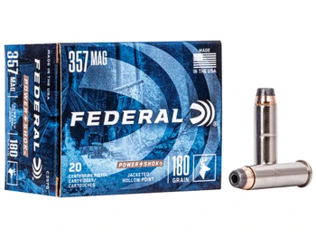 Federal C357G Power-Shok Handgun 357Mag 180gr Jacketed Hollow Point 20 Per Box/25 Case