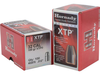 Hornady 32070 XTP 32 Cal .312 100 gr Hollow Point 100 Per Box/ 25 Case