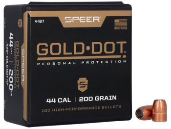 Speer 4427 Gold Dot Personal Protection 44Cal 200gr Hollow Point 50 Per Box/5 Case