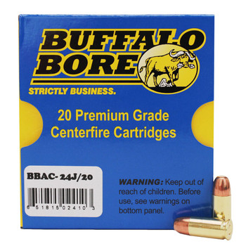 Buffalo Bore Ammunition 24J20 Subsonic Strictly Business 9mm Luger Subsonic 147 gr Full Metal Jacket Flat Nose FMJFN 20 Per Box 12 UPC: 651815024103