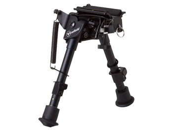 Firefield FF34023 Compact Bipod 6-9" Black Aluminum Swivel Stud Attachment or Picatinny Rail (Adapter Included)