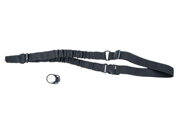 Caldwell 156215 Single Point Tactical Sling Black Nylon Adjustable Bungee AR Platform