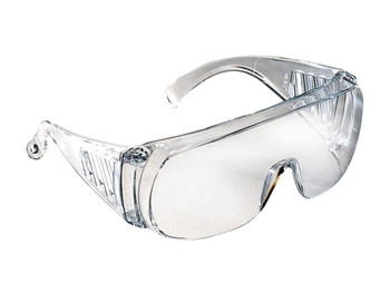 Radians CV0010 Coveralls Shooting Glasses Adult Clear Lens Polycarbonate Clear Frame