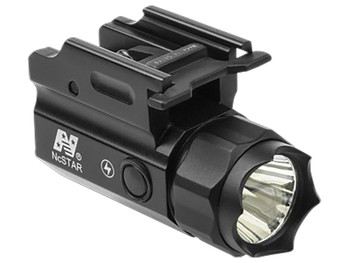 NcStar ACQPTF Compact Flashlight QR w/Strobe Black 150 Lumens White Cree LED