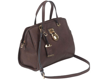 Bulldog BDP028 Satchel Style Purse Chocolate Brown Leather Satchel Most Sm Pistols & Revolvers Ambidextrous Hand