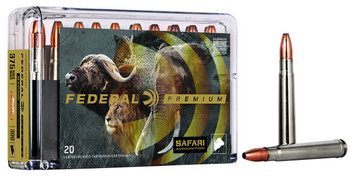 Federal Safari Hyper Velocity Centerfire Ammunition, 375 H&H, Swift A Frame, 300 Grain - 20 Cartridge Box ( 20 / 1 )