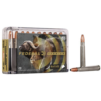 Federal Safari Hyper Velocity Centerfire Ammunition, 375 H&H, Swift A Frame, 300 Grain - 20 Cartridge Box ( 20 / 1 )