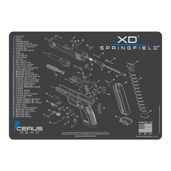 SPRINGFIELD XD SCHEMATIC GREY UPC: 680220904113