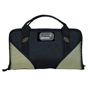 GPS Bags GPS1485PCMF Memory Foam  Large Size with Lockable Zippers Mag Storage Pockets  Black Finish Holds 1 Handgun UPC: 856056002983