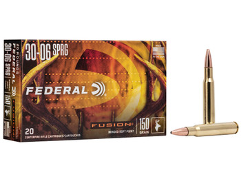 Federal F3006FS1 Fusion 30-06Springfield 150gr Bonded Soft Point 20 Per Box/10 Case