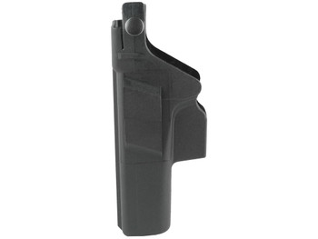Glock HO17045 Duty Holster OWB Black Polymer w/Thumb Break Retention Strap, For Use w/Glock 17 Gen3,4&5/22 Gen 3&4 Only/31 Gen3&4, Fits 1.77" (45mm) Belt, Right Hand