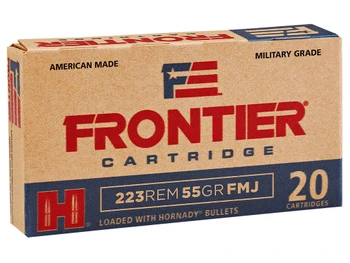Frontier Cartridge FR100 Military Grade Varmint 223Rem 55gr Full Metal Jacket 20 Per Box/25 Case