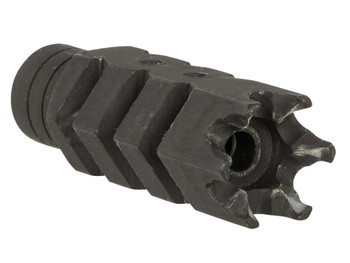 ATI Outdoors A5102251 Shark Muzzle Brake Black Oxide Steel with 1/2"-28 tpi Threads for .223 Cal/5.56 AR-15