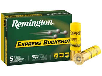 Remington Ammunition 20630 Express Buckshot 20Gauge 2.75" 3Buck Shot 5 Per Box/50 Case