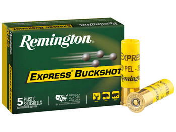 Remington Ammunition 20630 Express Buckshot 20Gauge 2.75" 3Buck Shot 5 Per Box/50 Case