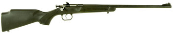 Crickett KSA2240 Youth  22 LR 1rd 16.12 Blued Barrel  Receiver Fixed FrontAdjustable Rear Peep Sights Black Synthetic Stock w11.5 LOP Rebounding Firing Pin Safety UPC: 611613022404