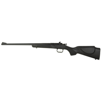 Crickett KSA2240 Youth  22 LR 1rd 16.12 Blued Barrel  Receiver Fixed FrontAdjustable Rear Peep Sights Black Synthetic Stock w11.5 LOP Rebounding Firing Pin Safety UPC: 611613022404