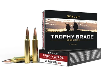 Nosler 60118 Trophy Grade Long-Range 30Nosler 210gr Nosler Spitzer AccuBond Long Range 20 Per Box/10 Case