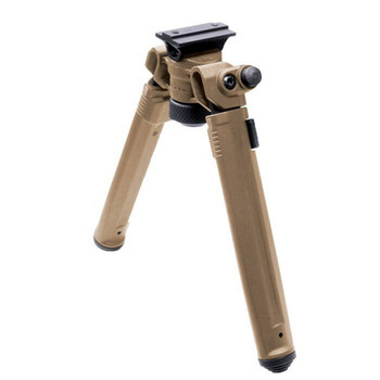 Magpul MAG951FDE Bipod  made of Aluminum with Flat Dark Earth Finish ARMS 17SStyle Attachment 6.8010.30 Vertical Adjustment  Rubber Feet for ARPlatform UPC: 840815119364