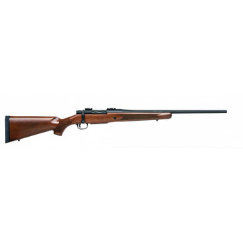 Mossberg 27861 Patriot  308 Win 51 22 Fluted Barrel wRecessed Match Crown Matte Blued Metal Finish SpiralFluted Bolt Walnut Stock Drop Box Magazine Adjustable LBA Trigger UPC: 015813278614
