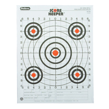 Champion Targets 45726 Score Keeper  Bullseye Paper Hanging 100 yds PistolRifle 14 x 18 MultiColor 12 PK UPC: 076683457264